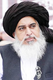 Photo of Khadim Hussain Rizvi as Chief Cleric TLP