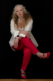 Photo of Caroline Irwin as Cafe Owner