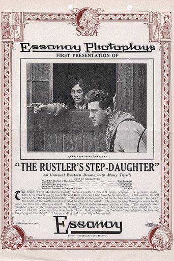 Movie poster for The Rustler's Step-Daughter (1913)