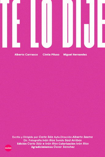 Te Lo Dije poster