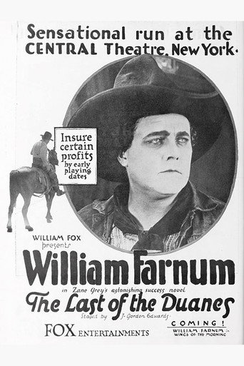 Movie poster for The Last of the Duanes (1919)