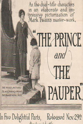Movie poster for The Prince and the Pauper (1915)