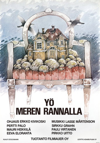 Yö meren rannalla poster