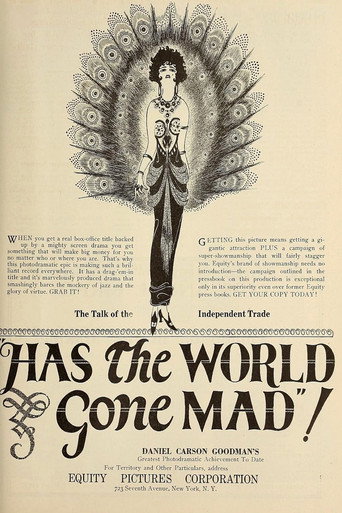 Movie poster for Has the World Gone Mad! (1923)