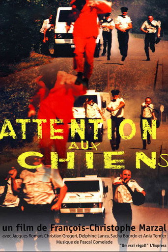 Attention aux chiens poster