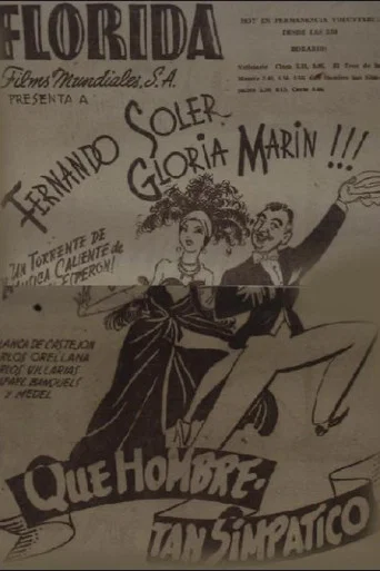 Movie poster for Qué hombre tan simpático (1943)