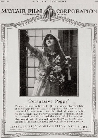 Movie poster for Persuasive Peggy (1917)