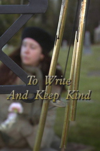 Movie poster for To Write and Keep Kind (1992)