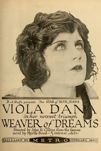 Movie poster for A Weaver of Dreams (1918)