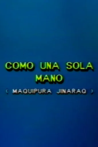 Movie poster for Como una sola mano (1987)