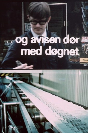 Movie poster for Oslofilm: Og avisen dør med døgnet (1969)