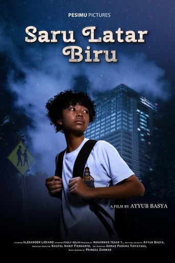 Movie poster for Saru Latar Biru (2024)