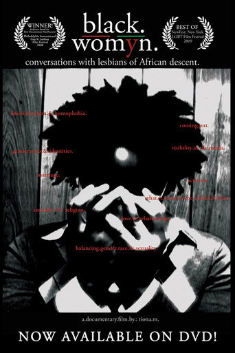 Movie poster for Black./Womyn.:Conversations with Lesbians of African Descent (2008)
