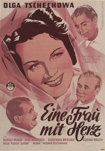 Eine Frau mit Herz poster