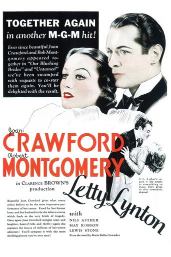 Movie poster for Letty Lynton (1932)