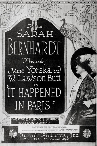 Movie poster for It Happened in Paris (1919)
