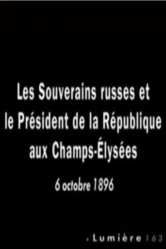 Paris: Les souverains russes et le président de la République aux Champs-Élysées poster