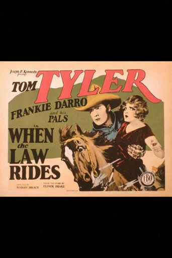 Movie poster for When the Law Rides (1928)