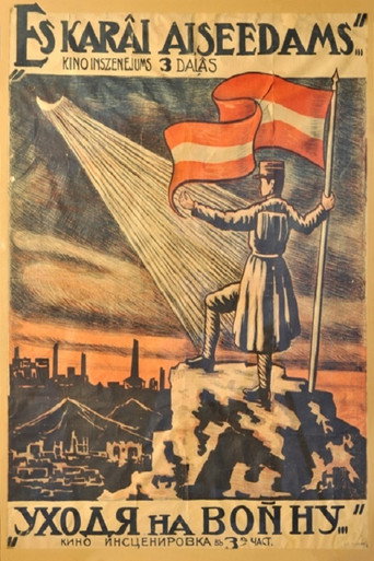 Movie poster for As I Go Off to War (1920)