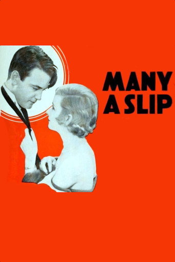Movie poster for Many a Slip (1931)