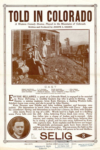 Movie poster for Told in Colorado (1911)