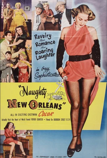 Movie poster for Naughty New Orleans (1954)