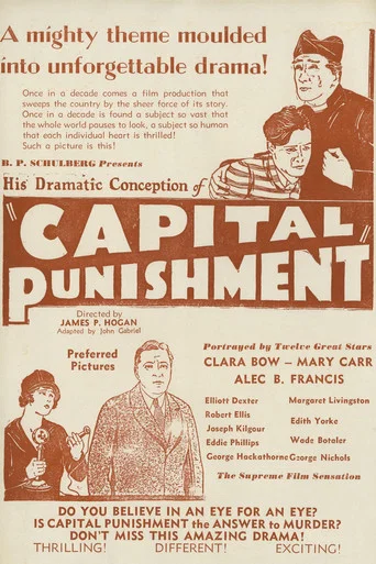 Movie poster for Capital Punishment (1925)