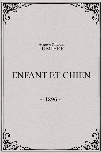 Enfant et chien poster