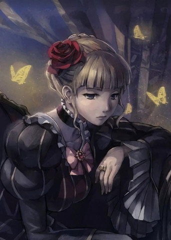 Series poster for Umineko no Naku Koro ni (2007)
