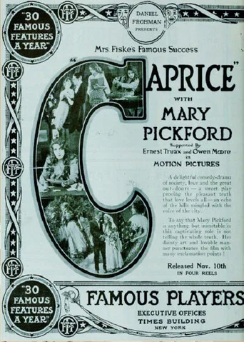 Movie poster for Caprice (1913)