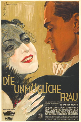 Movie poster for Die unmögliche Frau (1936)