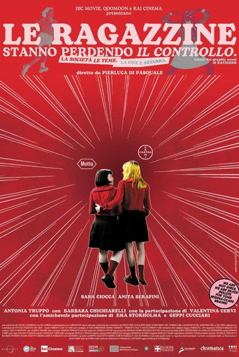 Movie poster for Le ragazzine stanno perdendo il controllo. La società le teme. La fine è azzurra. (2026)