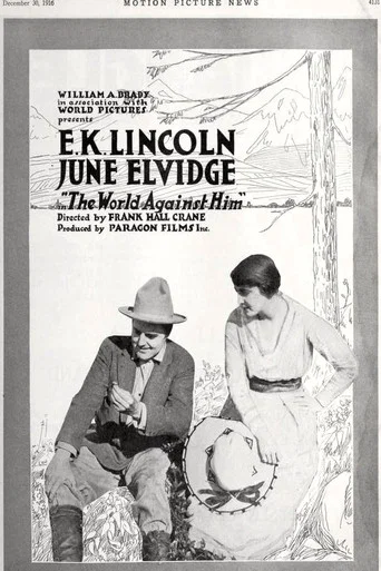 Movie poster for The World Against Him (1916)