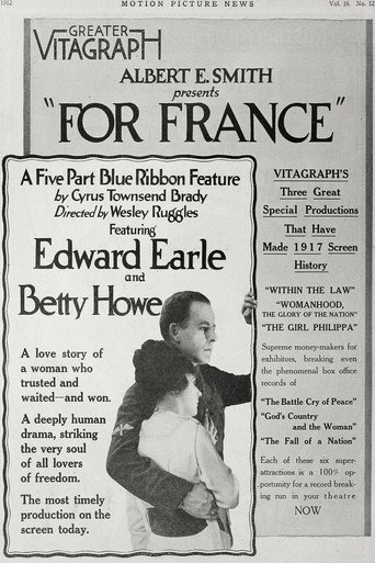 Movie poster for For France (1917)