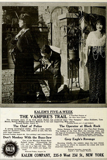 Movie poster for The Vampire's Trail (1914)