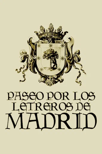 Movie poster for Paseo por los letreros de Madrid (1968)