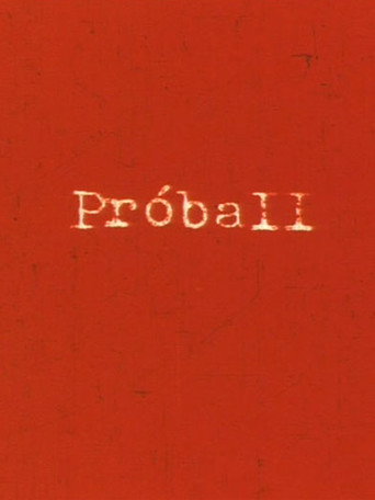 Movie poster for An Attempt (Test II) (1971)