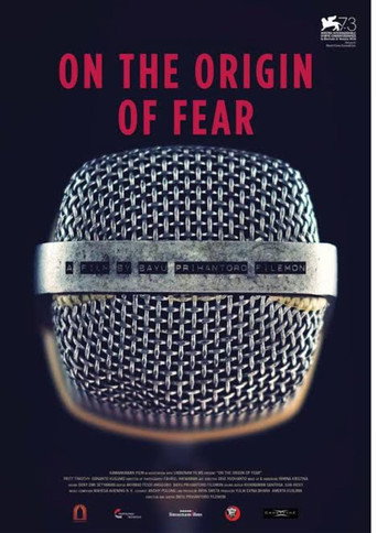 Movie poster for On the Origin of Fear (2016)