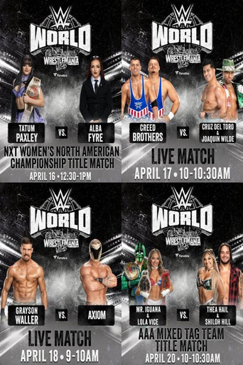 Movie poster for LIVE matches from WWE World: April 16, 2026 (2026)