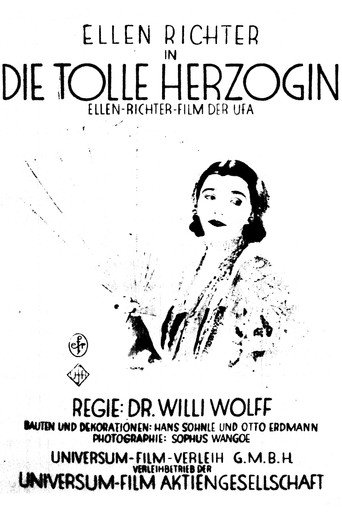 Movie poster for Die tolle Herzogin (1926)