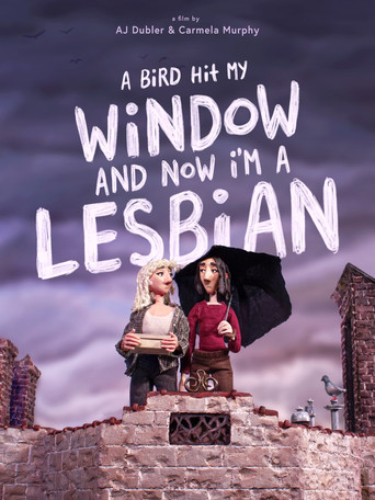 Movie poster for A Bird Hit My Window and Now I'm a Lesbian (2024)