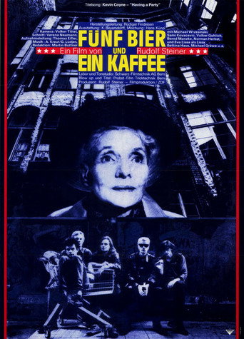 Movie poster for Fünf Bier und ein Kaffee (1989)