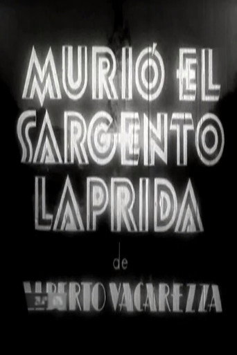 Movie poster for Murió el sargento Laprida (1937)