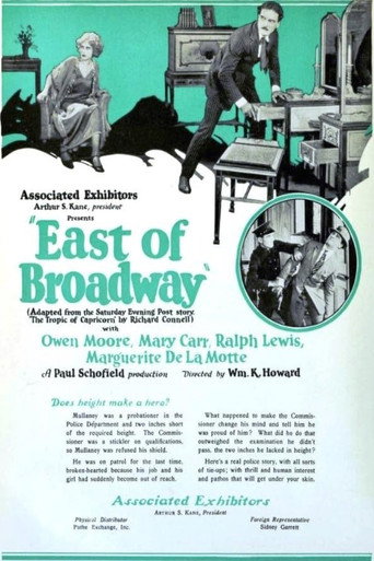Movie poster for East of Broadway (1924)