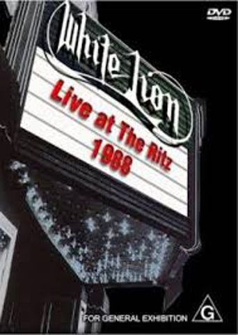White Lion: Live At The Ritz 1988 poster