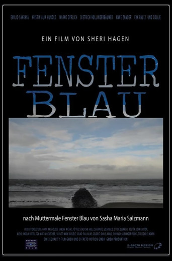 Fenster Blau poster