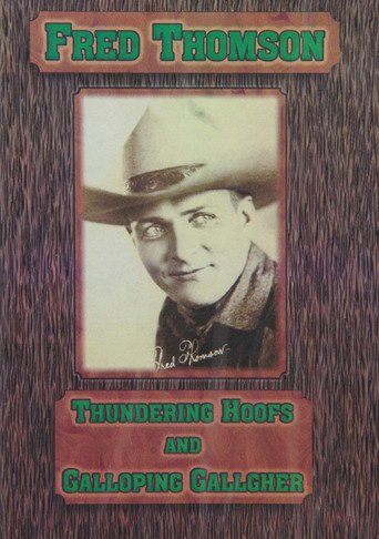 Movie poster for Thundering Hoofs (1924)