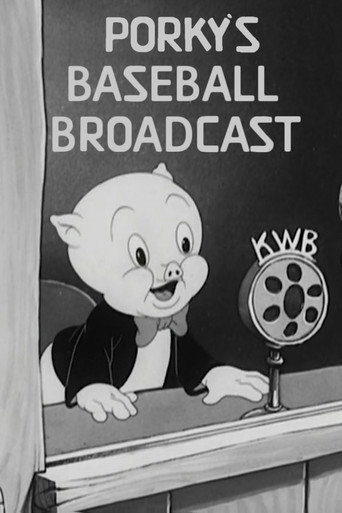 Movie poster for Porky's Baseball Broadcast (1940)