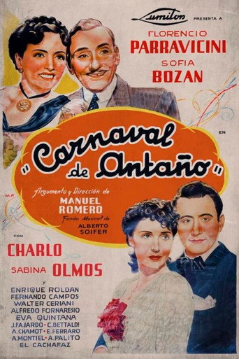 Movie poster for Carnaval de antaño (1940)