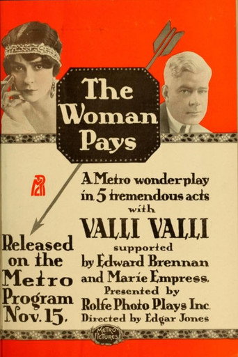 Movie poster for The Woman Pays (1915)